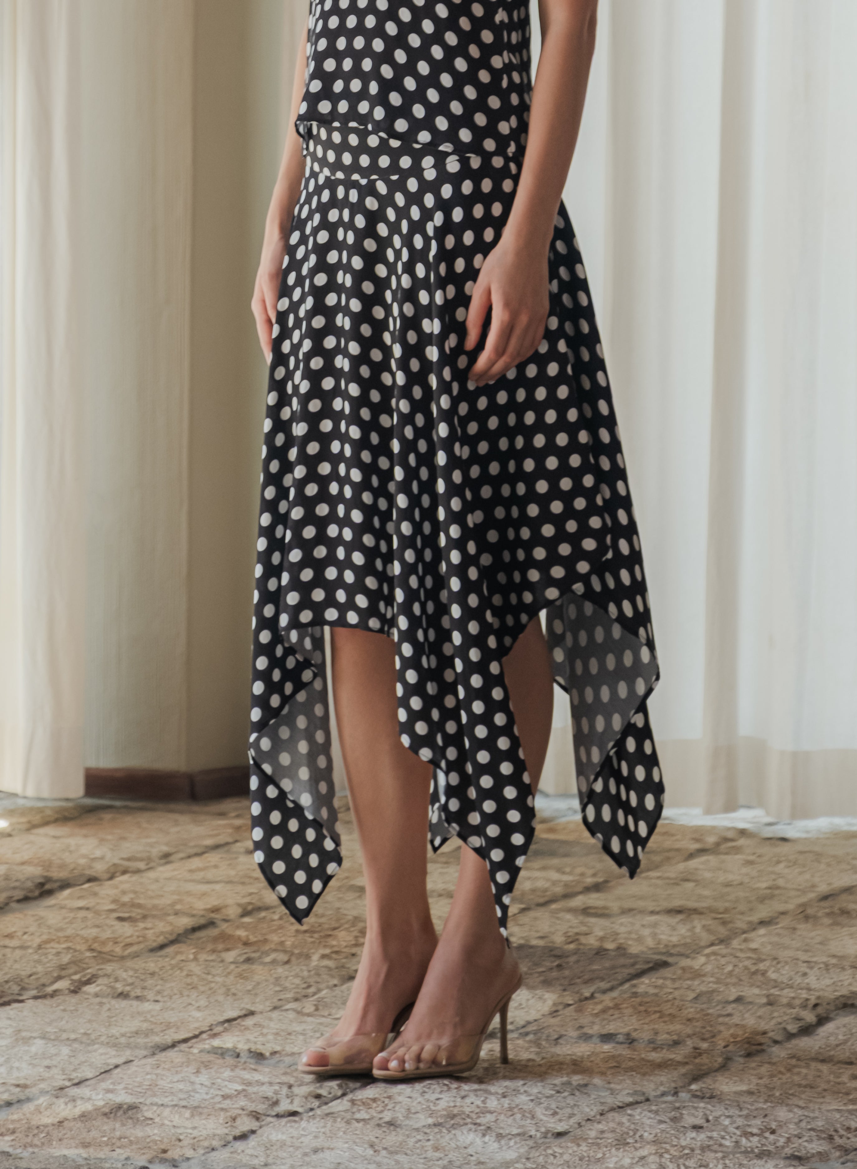 最終値下げPOPPY TIERED DOT SKIRT ポピー Tiered dot skirt